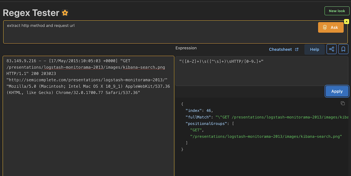 use ai with regex